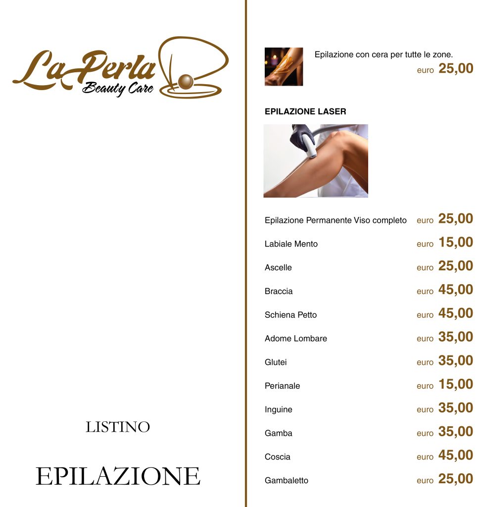 listino epilazione